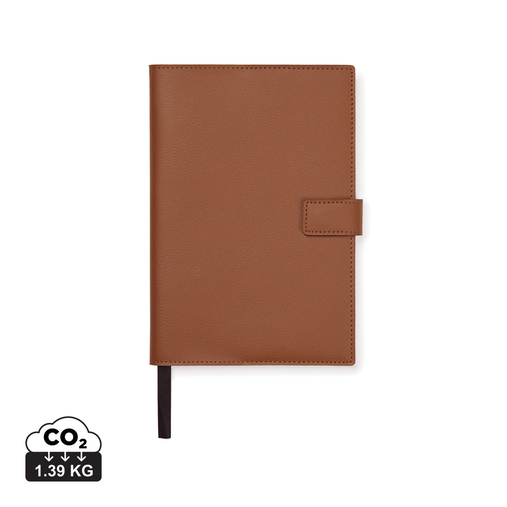 VINGA Timo PU RCS RPET notebook - Brown