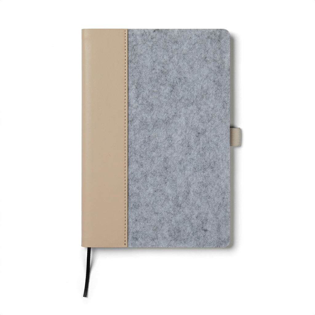 VINGA Albon GRS recycled felt notebook - Grey