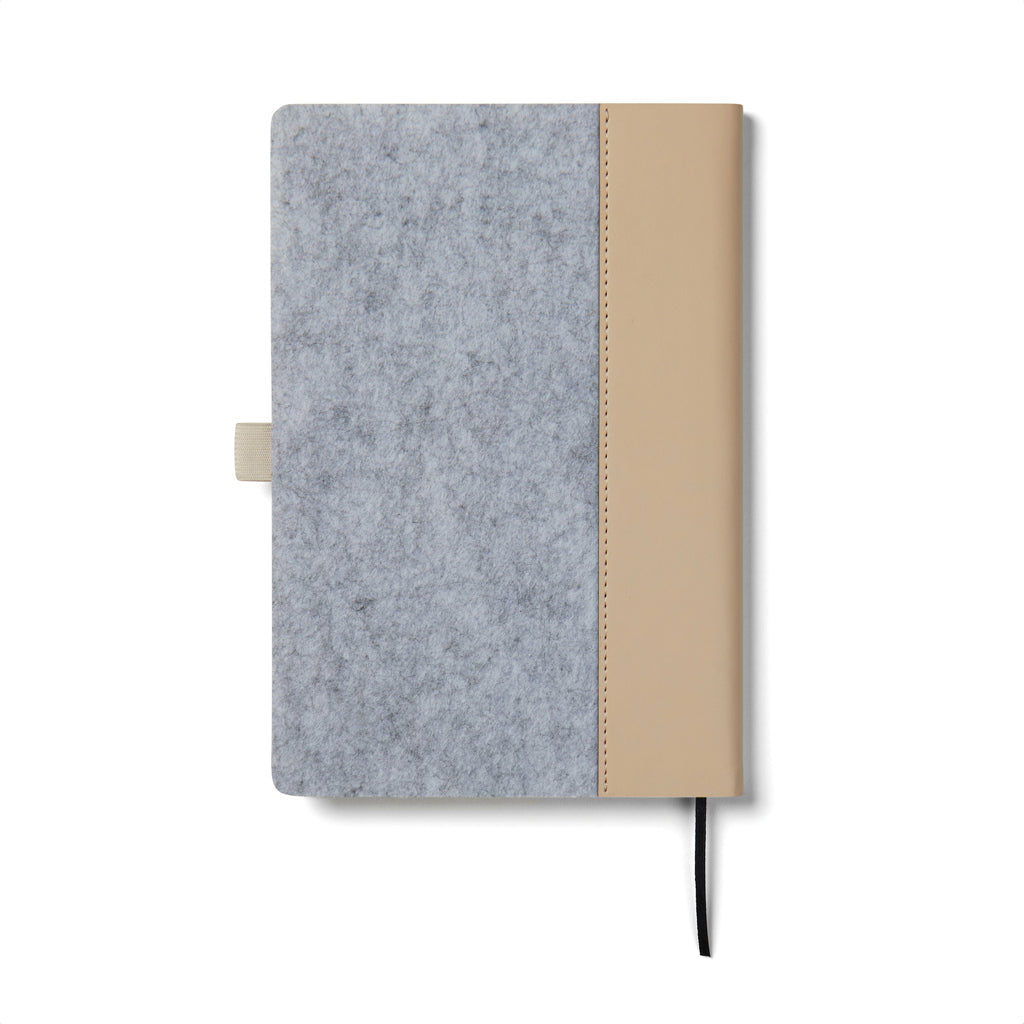 VINGA Albon GRS recycled felt notebook - Grey