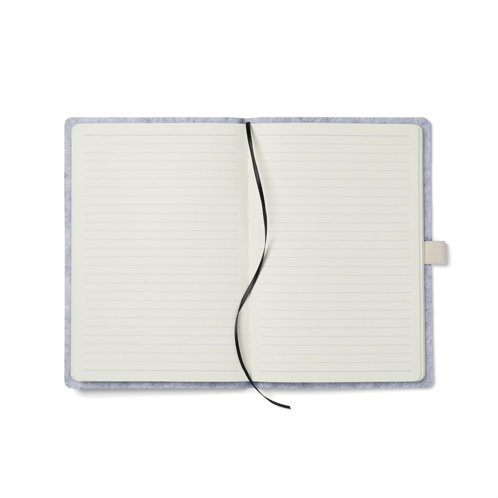 VINGA Albon GRS recycled felt notebook - Grey