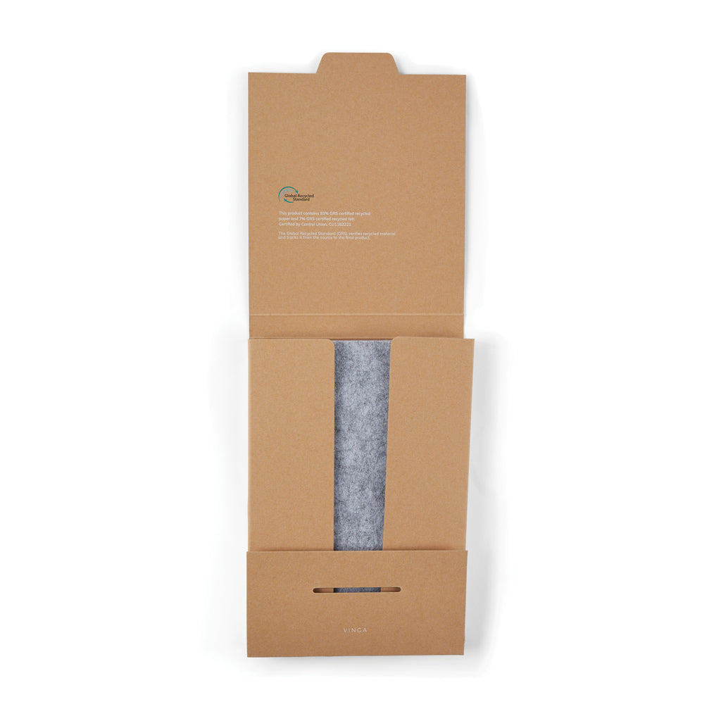 VINGA Albon GRS recycled felt notebook - Grey