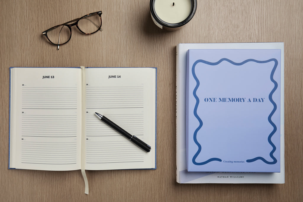VINGA One memory a day GRS recycled paper journal - Blue