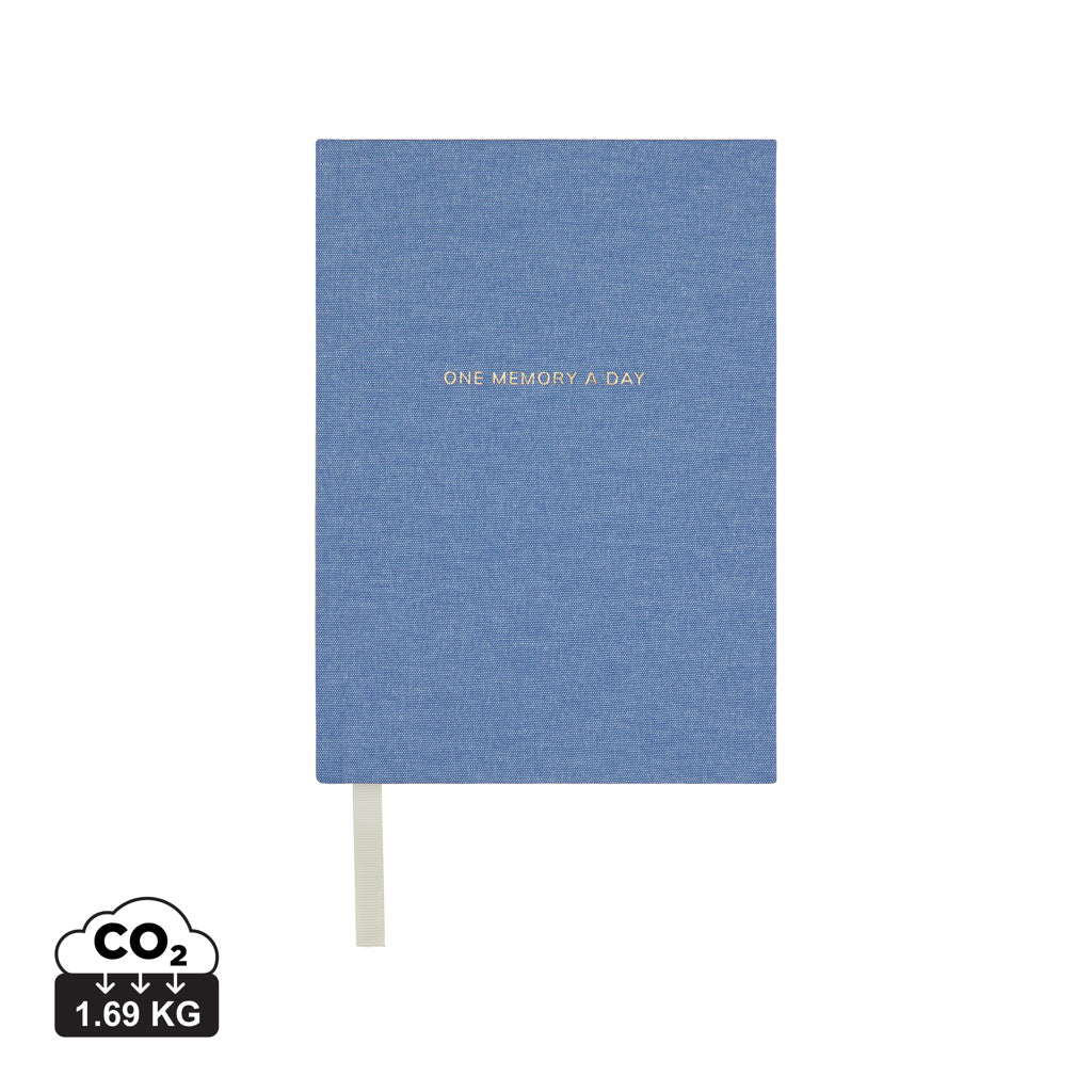 VINGA One memory a day GRS recycled paper journal - Blue