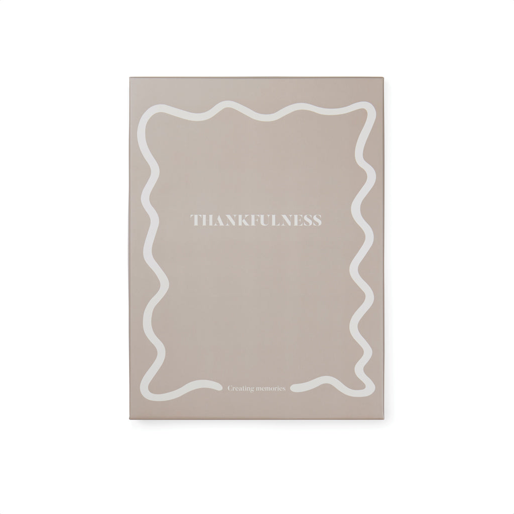 VINGA Thankfulness GRS recycled paper journal - Beige