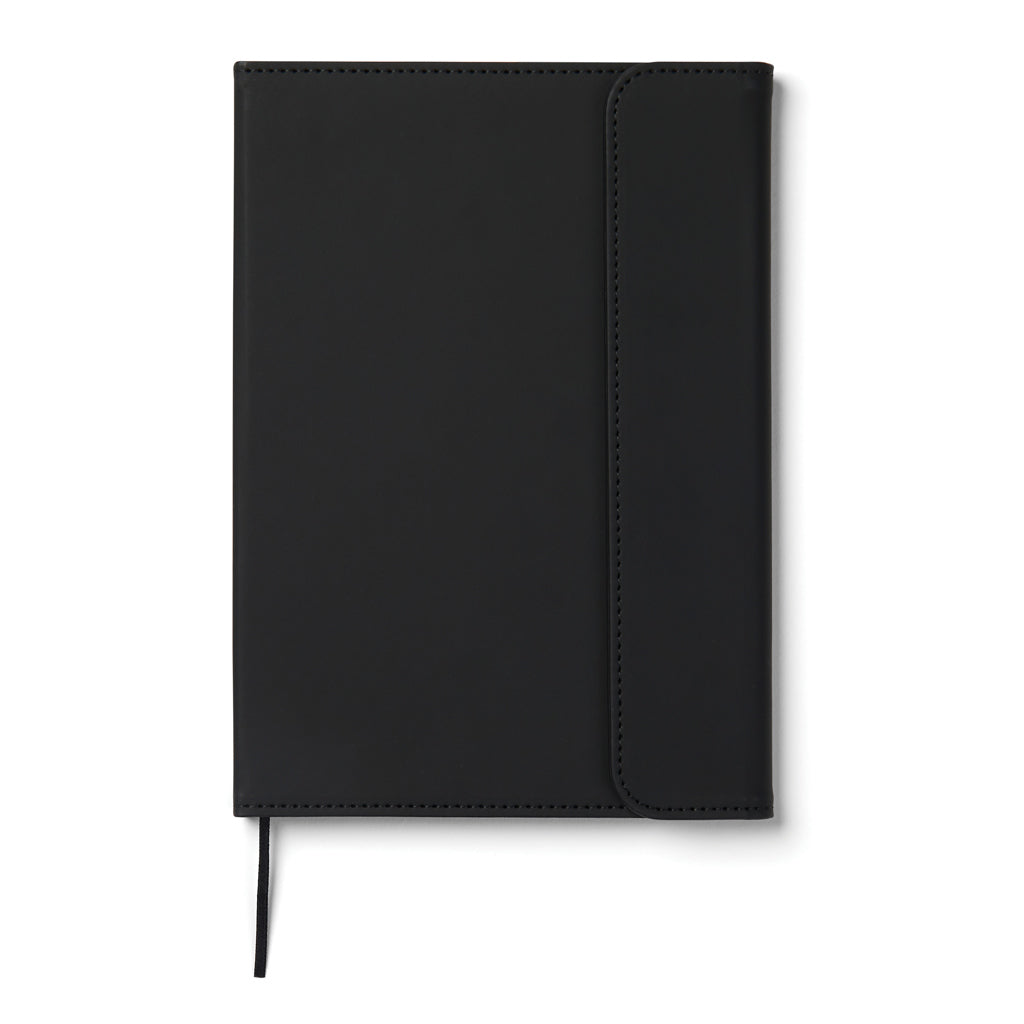 VINGA Baltimore GRS certified paper & PU notebook - Black