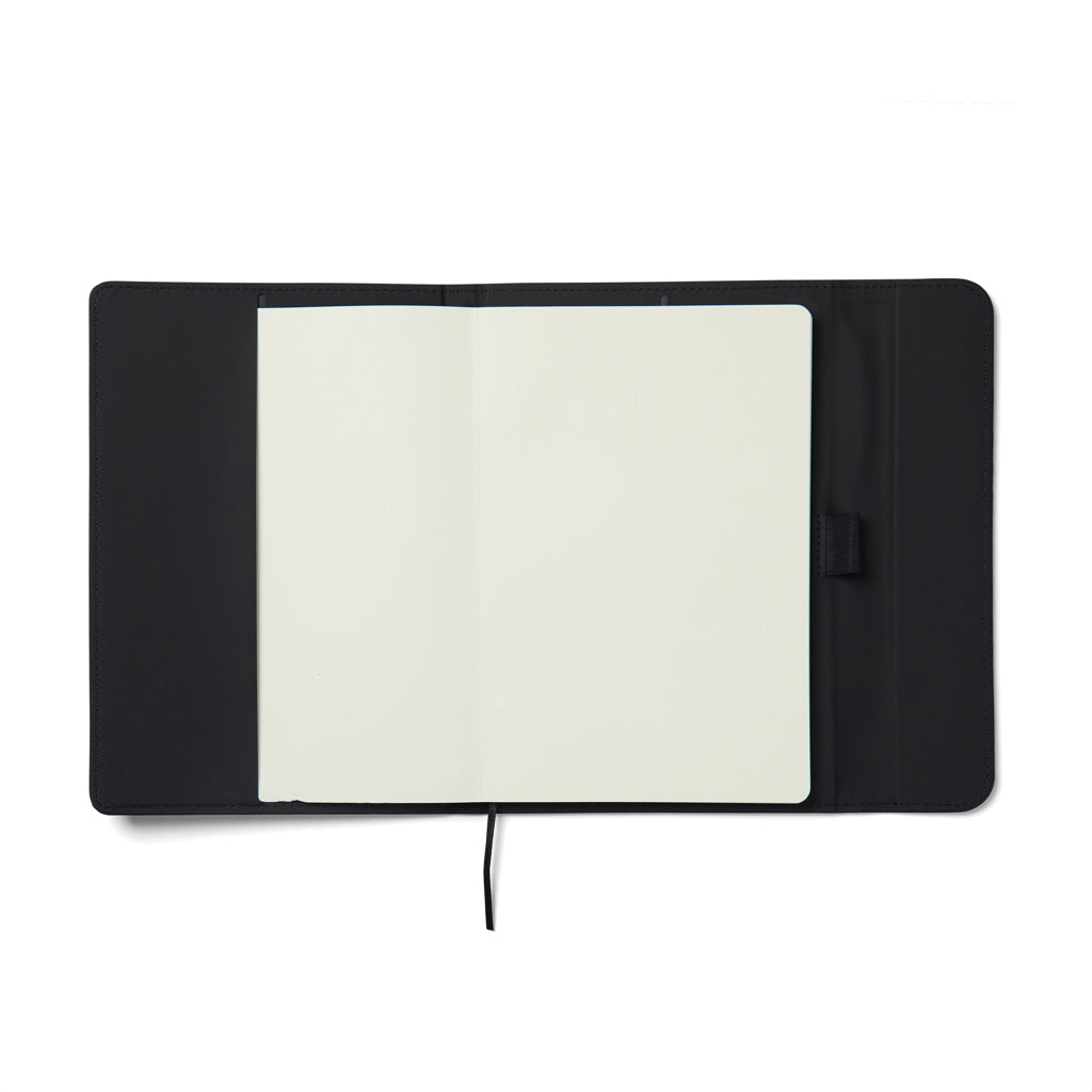 VINGA Baltimore GRS certified paper & PU notebook - Black
