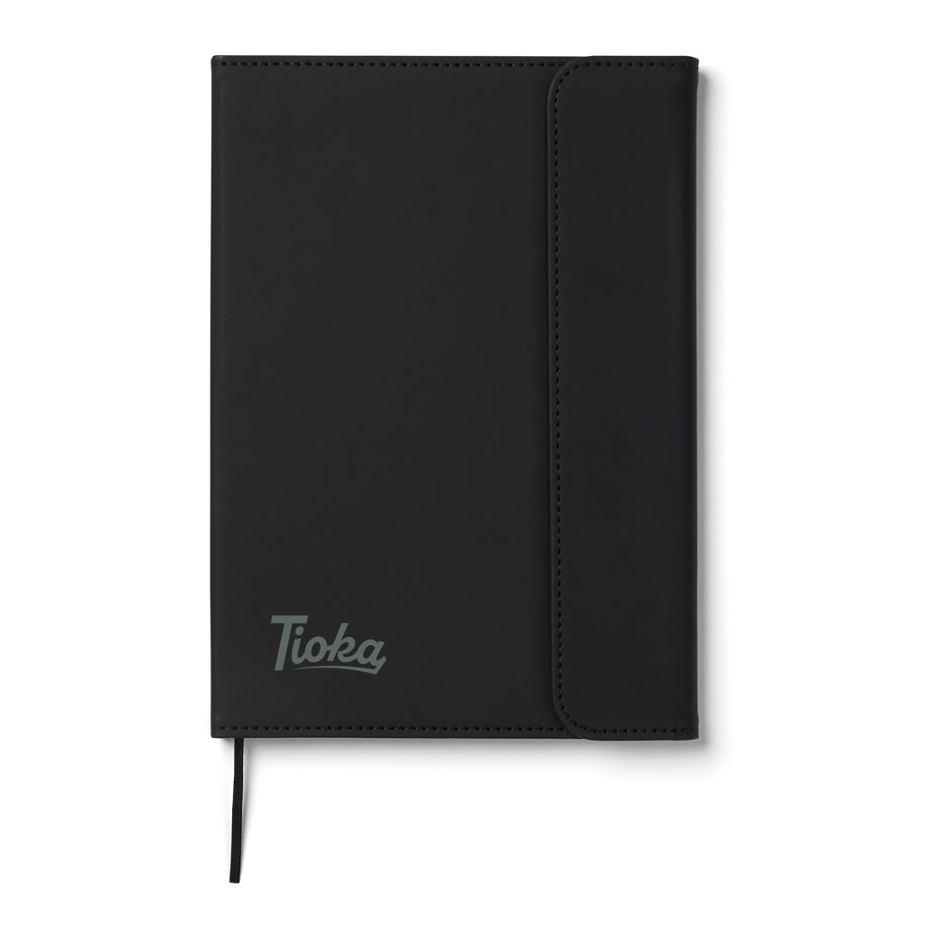 VINGA Baltimore GRS certified paper & PU notebook - Black