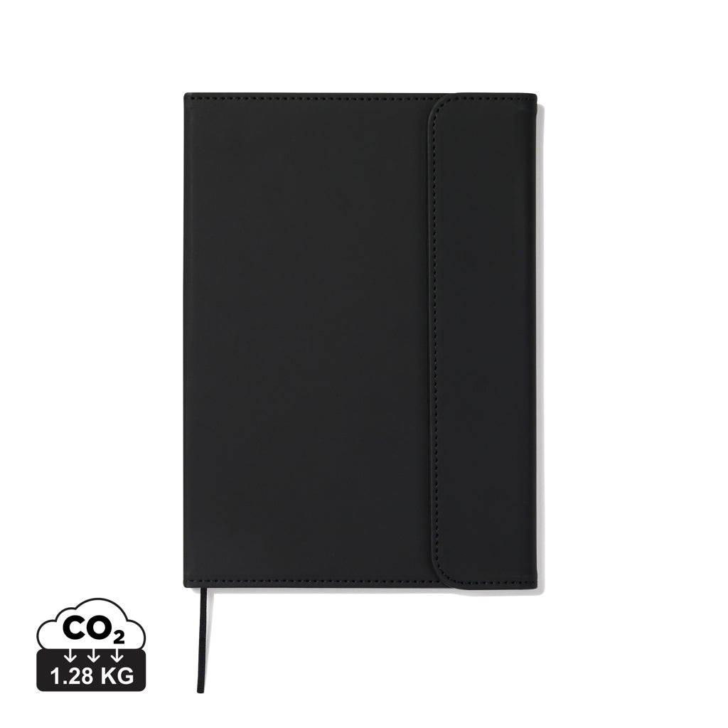 VINGA Baltimore GRS certified paper & PU notebook - Black