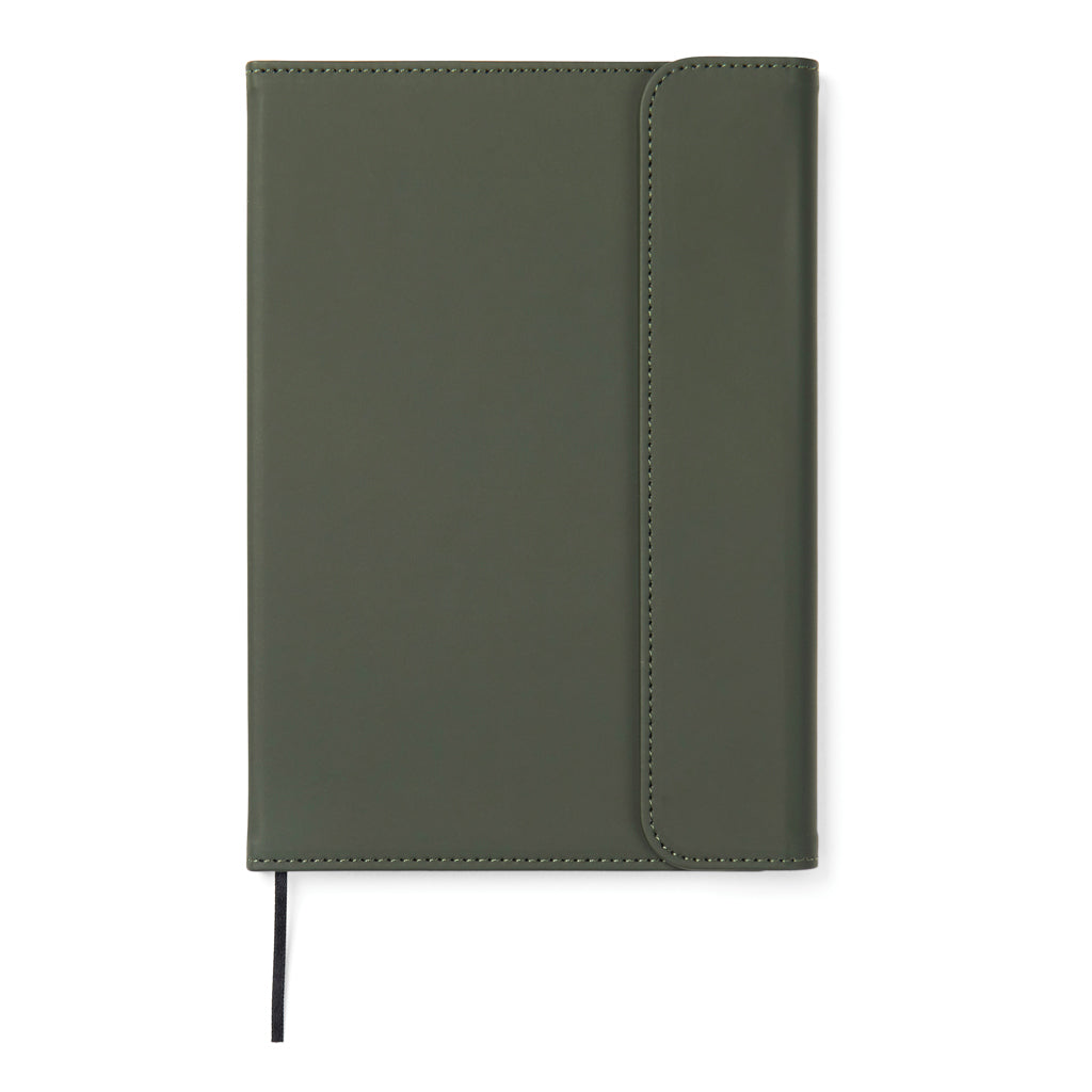 VINGA Baltimore GRS certified paper & PU notebook - Green