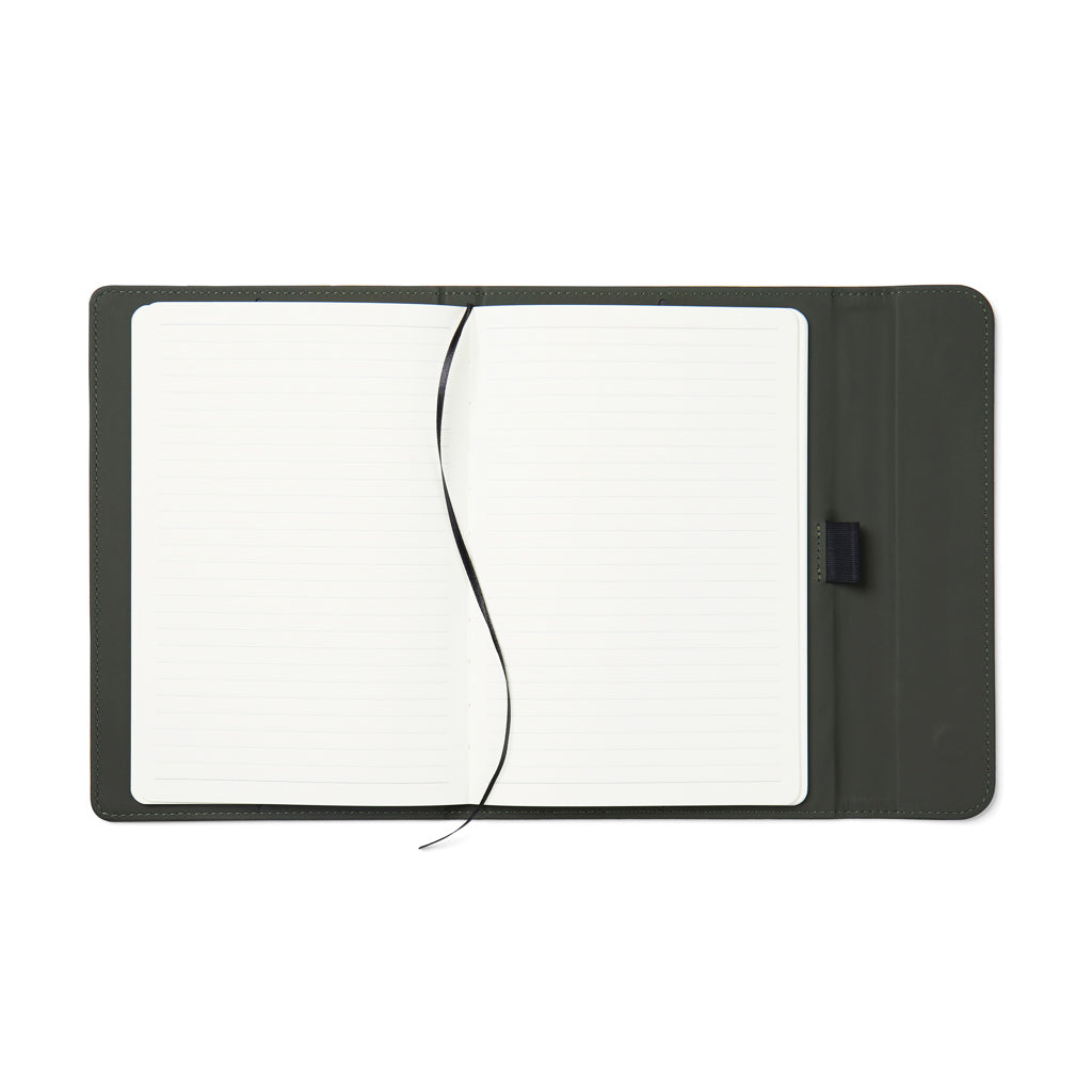 VINGA Baltimore GRS certified paper & PU notebook - Green
