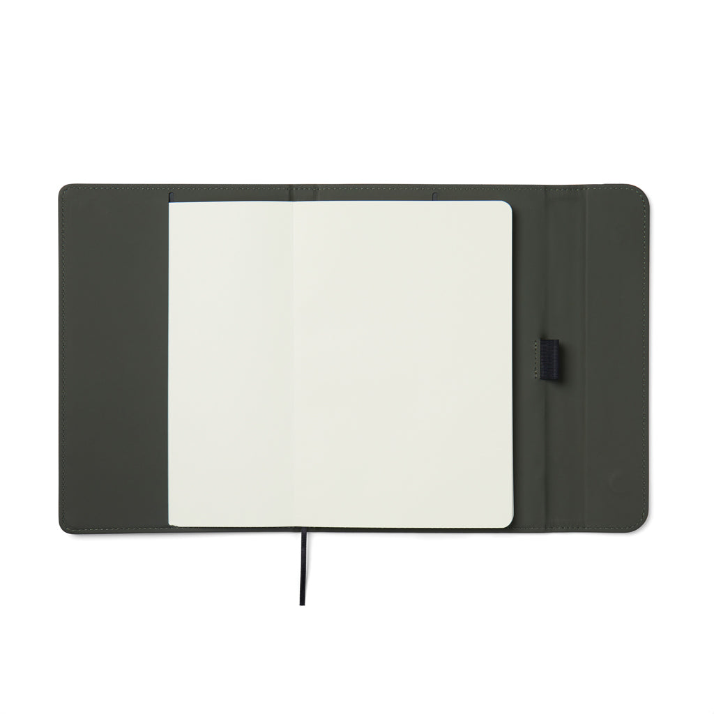 VINGA Baltimore GRS certified paper & PU notebook - Green
