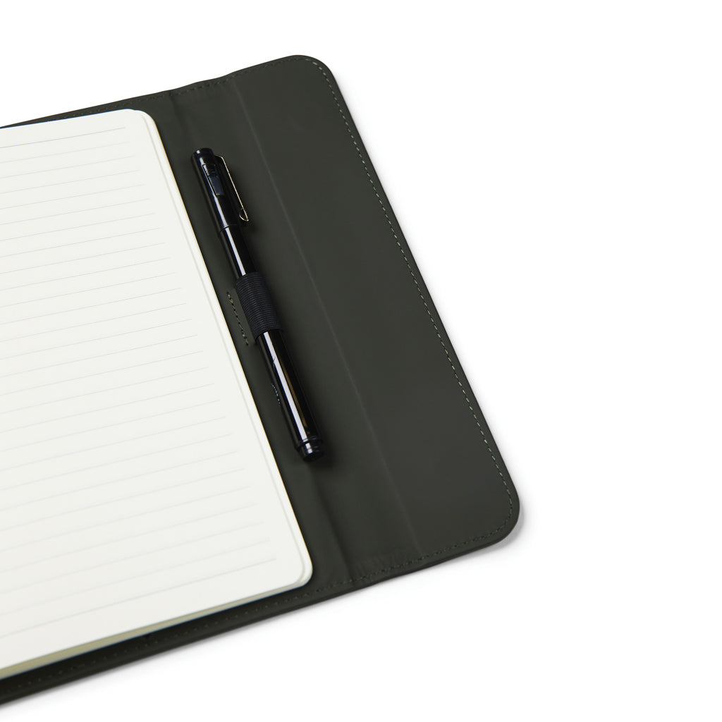VINGA Baltimore GRS certified paper & PU notebook - Green