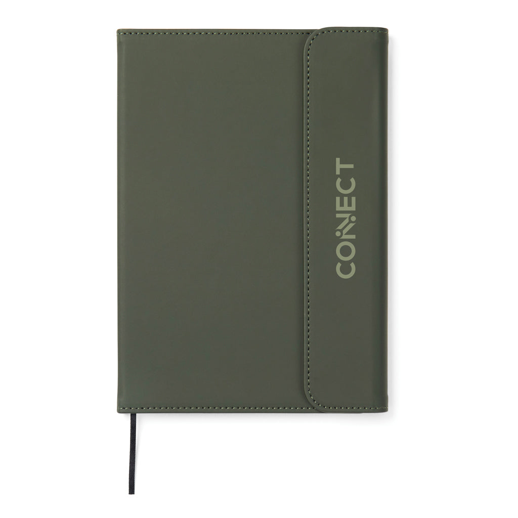 VINGA Baltimore GRS certified paper & PU notebook - Green