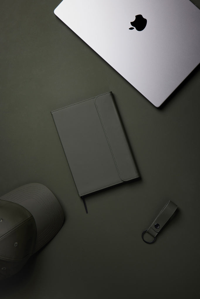 VINGA Baltimore GRS certified paper & PU notebook - Green