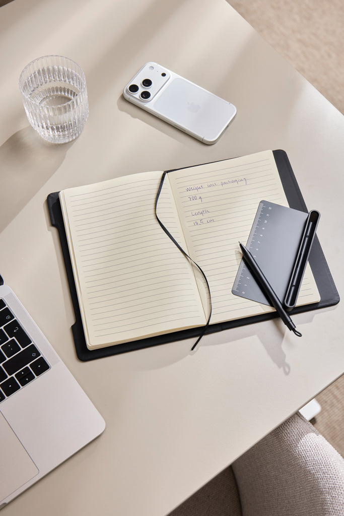 VINGA Baltimore RCS 4-in-1 Refillable Notebook - Black