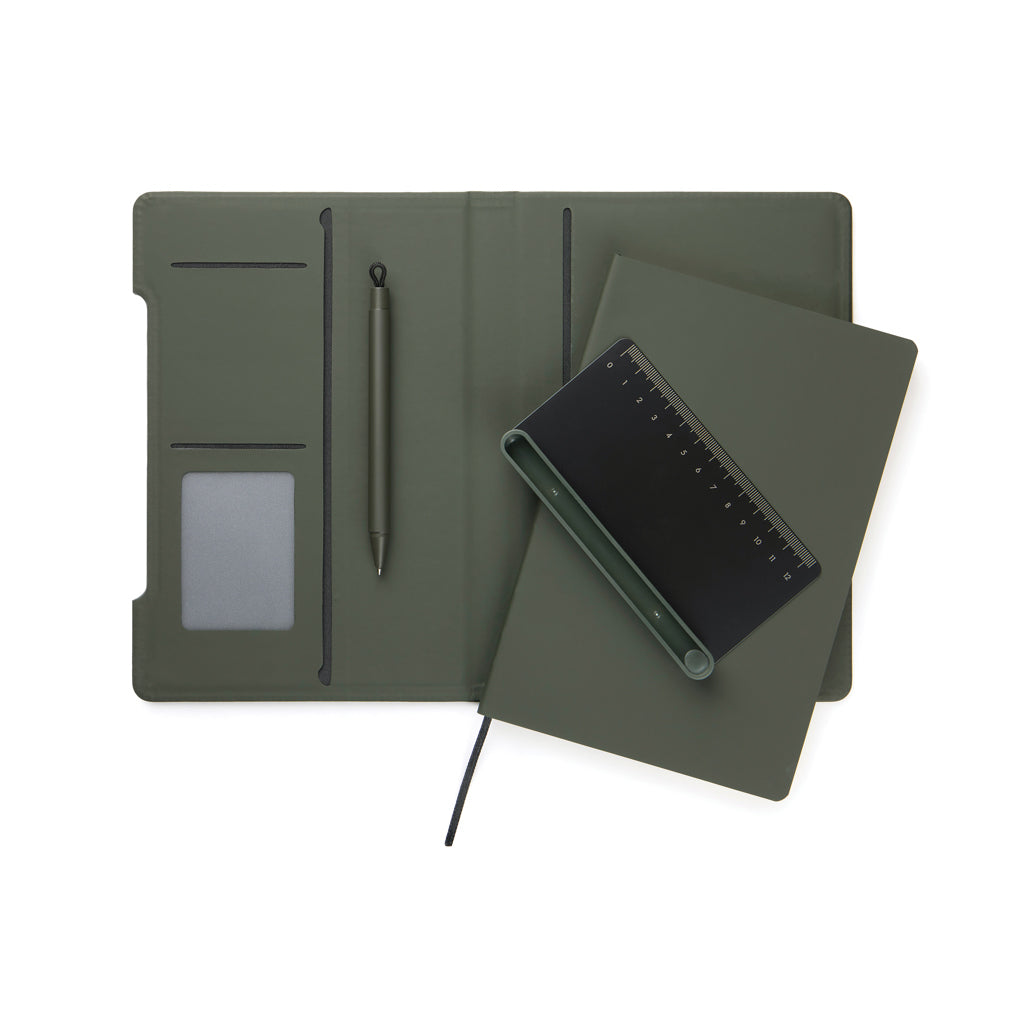 VINGA Baltimore RCS 4-in-1 Refillable Notebook - Green
