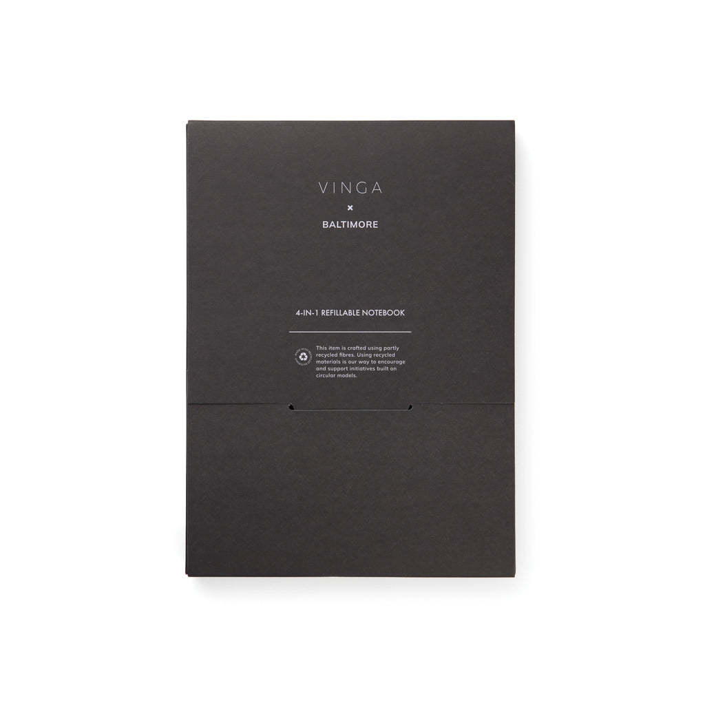 VINGA Baltimore RCS 4-in-1 Refillable Notebook - Greige