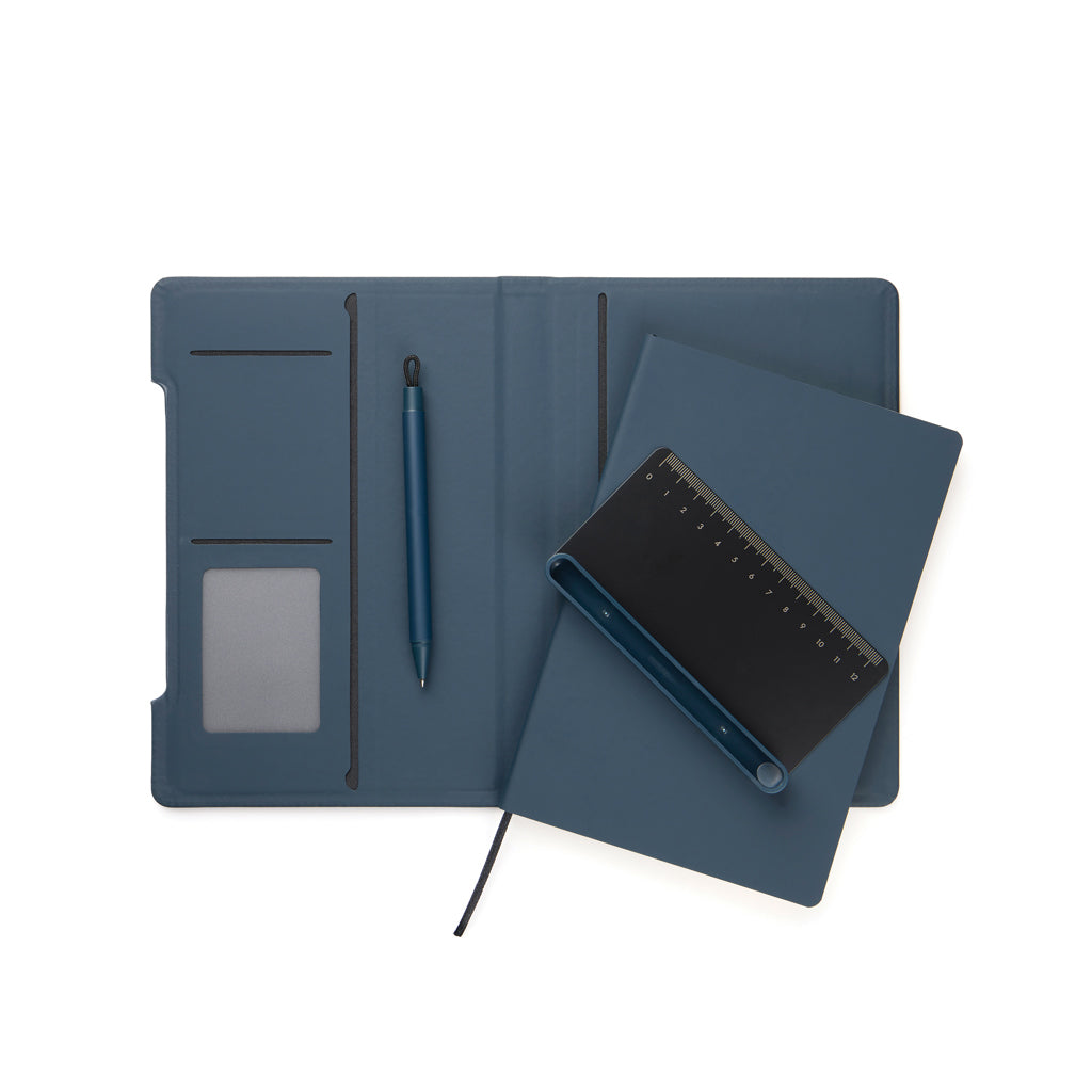 VINGA Baltimore RCS 4-in-1 Refillable Notebook - Navy