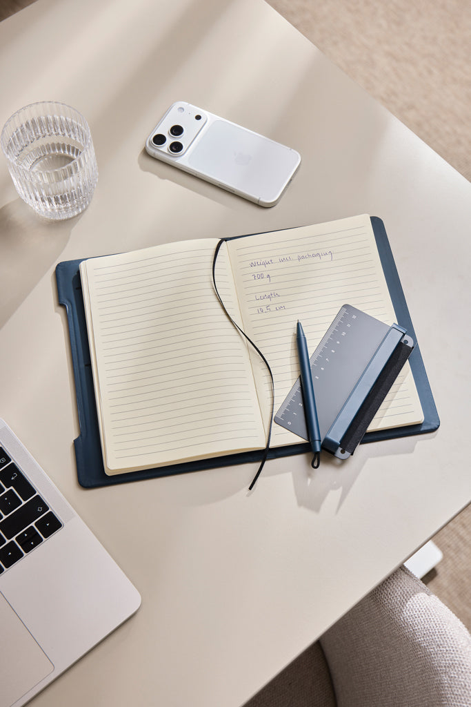 VINGA Baltimore RCS 4-in-1 Refillable Notebook - Navy