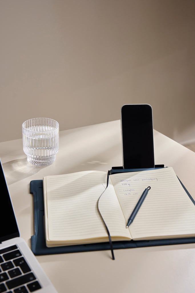 VINGA Baltimore RCS 4-in-1 Refillable Notebook - Navy