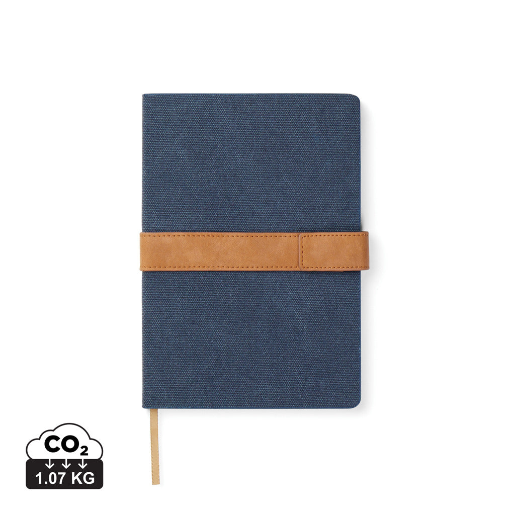 VINGA Bosler RCS recycled paper notebook - Navy