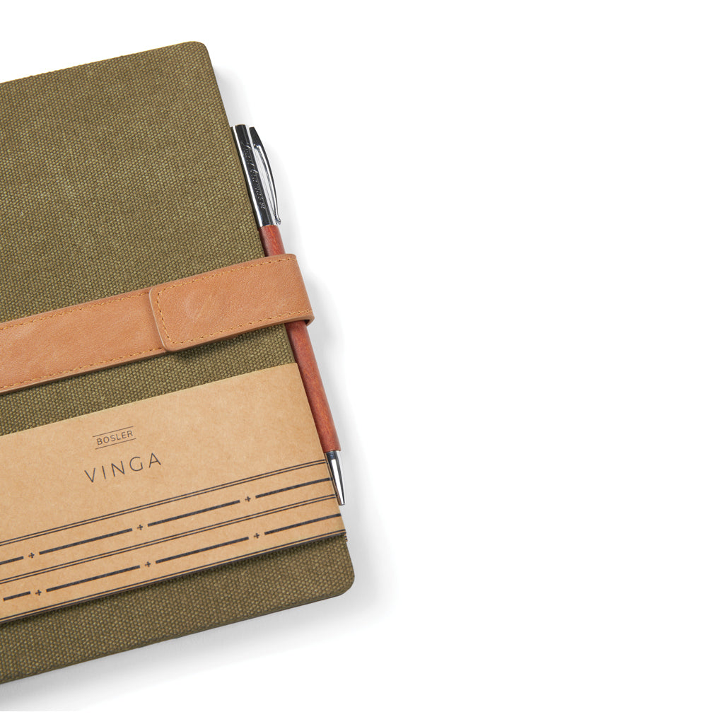 VINGA Bosler RCS recycled paper notebook - Green