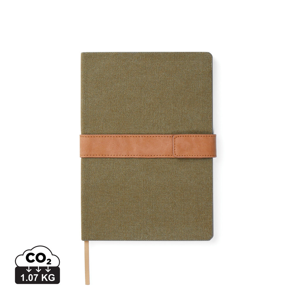 VINGA Bosler RCS recycled paper notebook - Green
