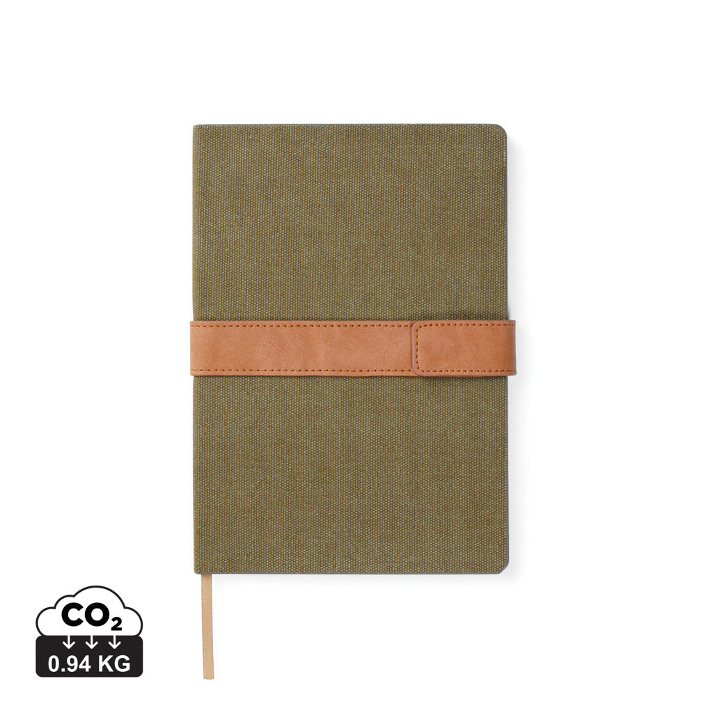 VINGA Bosler RCS recycled paper notebook - Green