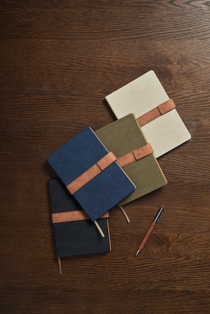 VINGA Bosler RCS recycled paper notebook - Beige