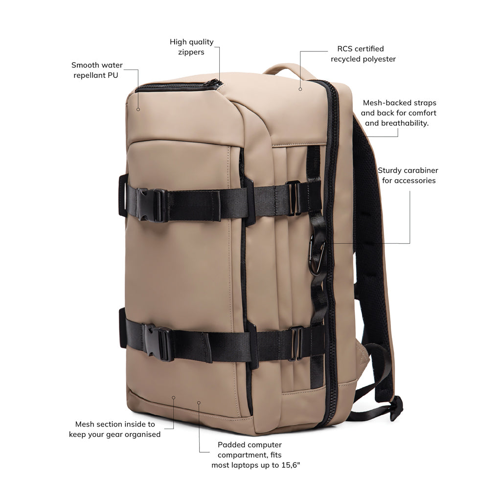 VINGA Baltimore RCS explorer’s backpack - Greige