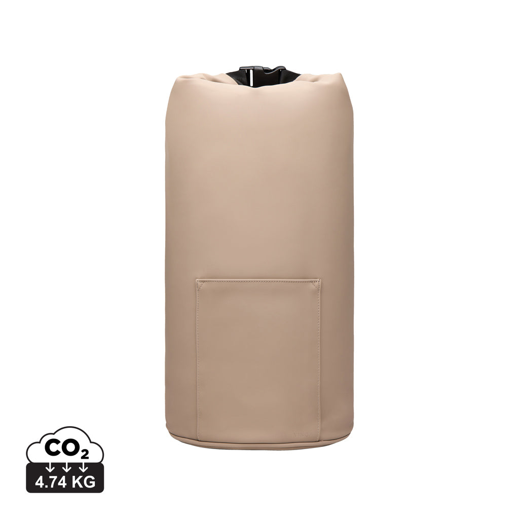 VINGA Baltimore RCS Roll-top cooler bag - Greige