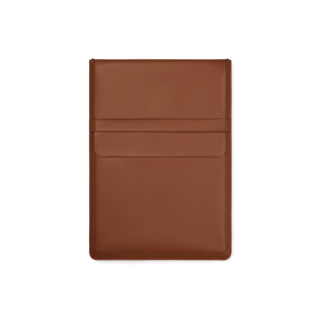 VINGA Timo PU RCS RPET 14' laptop sleeve - Brown