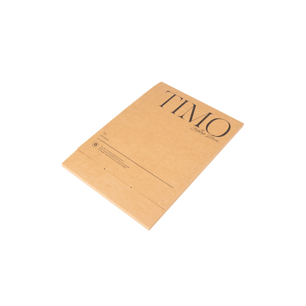 VINGA Timo PU RCS RPET 14' laptop sleeve - Brown
