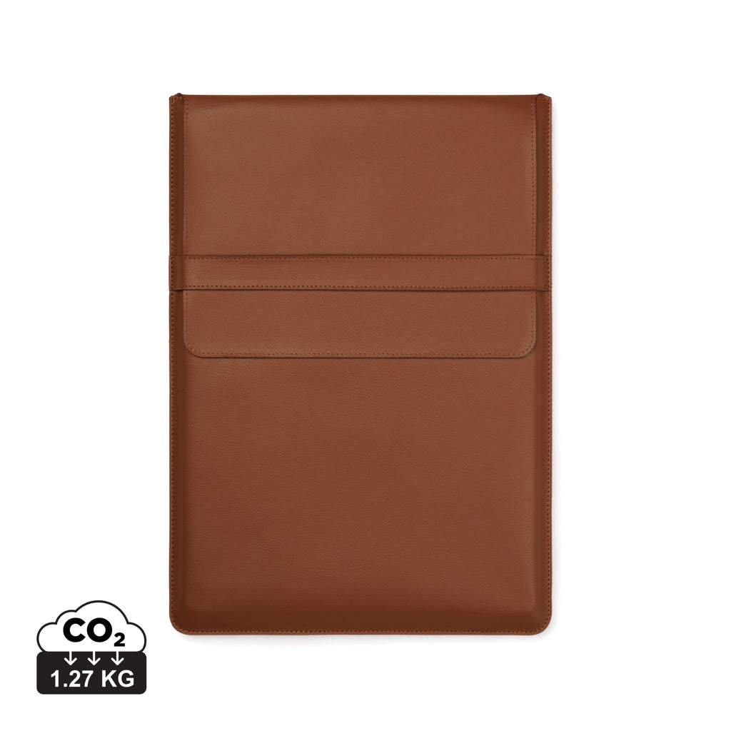 VINGA Timo PU RCS RPET 14' laptop sleeve - Brown