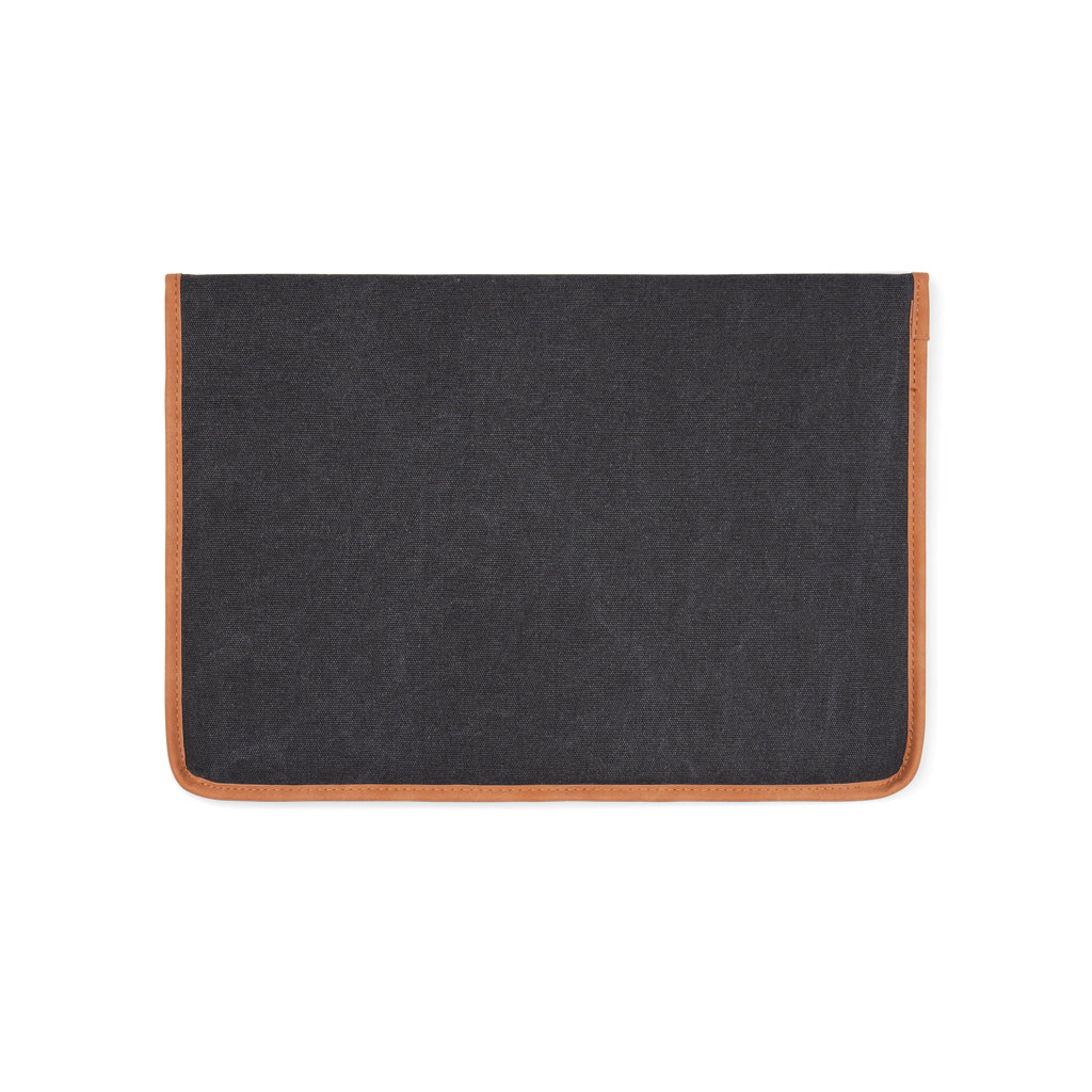 VINGA Bosler GRS recycled canvas 14' laptop sleeve - Black