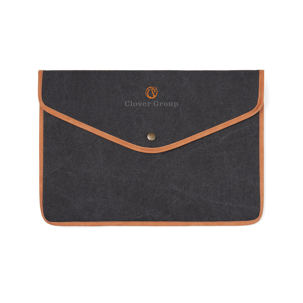 VINGA Bosler GRS recycled canvas 14' laptop sleeve - Black