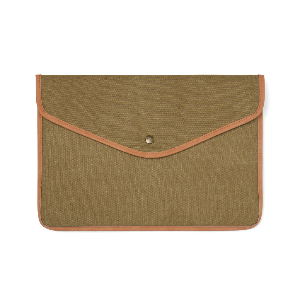 VINGA Bosler GRS recycled canvas 14' laptop sleeve - Green