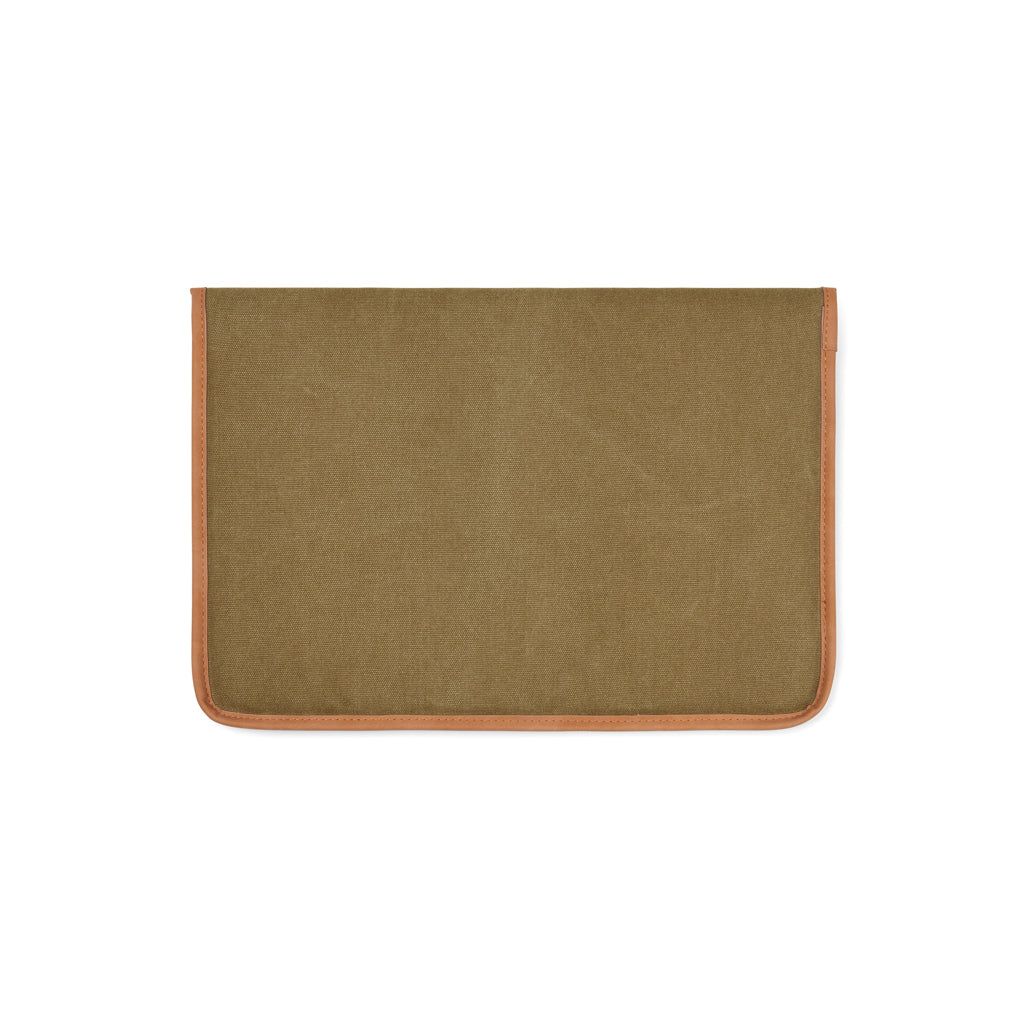 VINGA Bosler GRS recycled canvas 14' laptop sleeve - Green