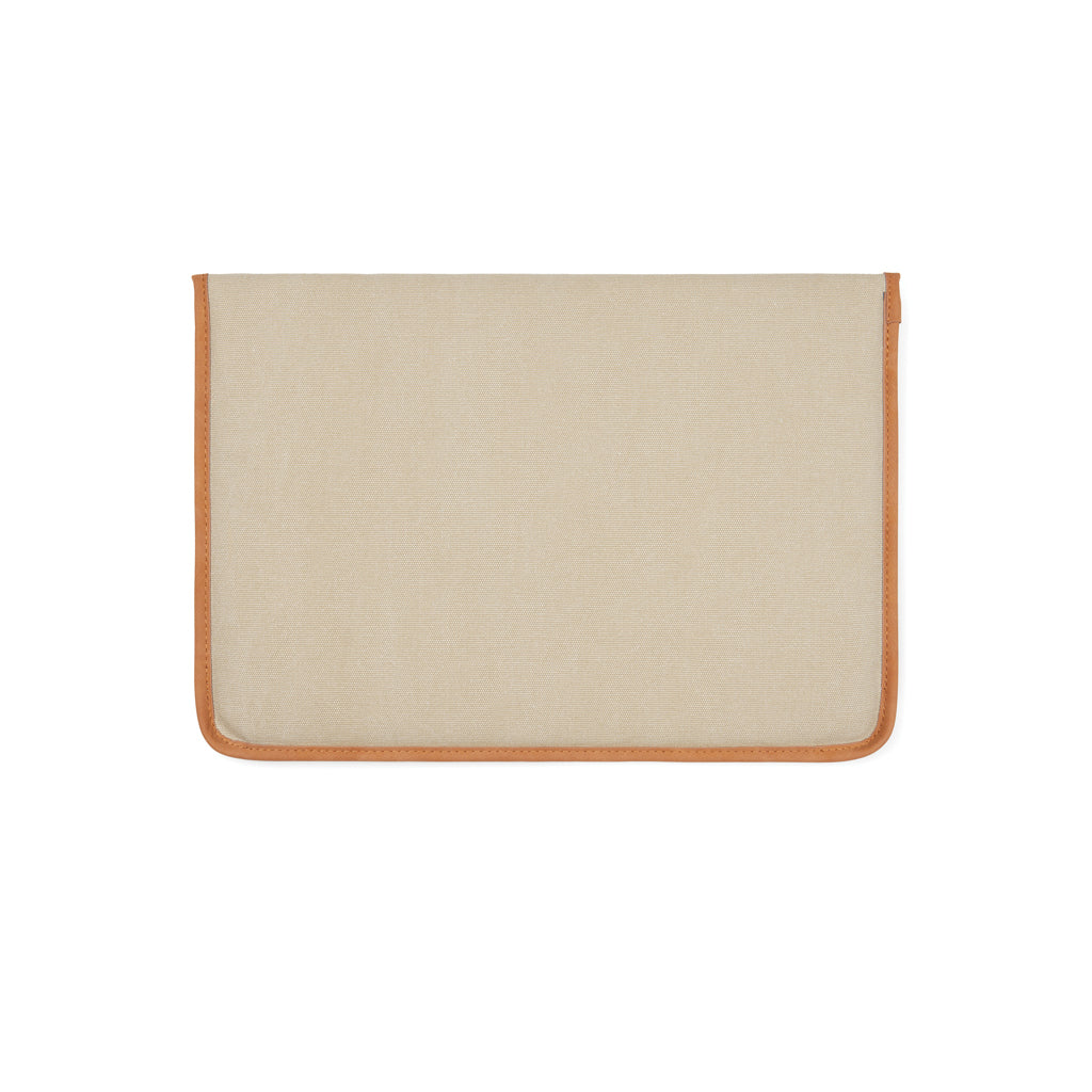 VINGA Bosler GRS recycled canvas 14' laptop sleeve - Beige