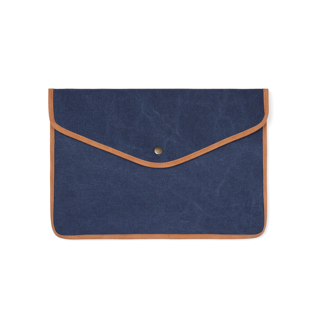 VINGA Bosler GRS recycled canvas 14' laptop sleeve - Navy