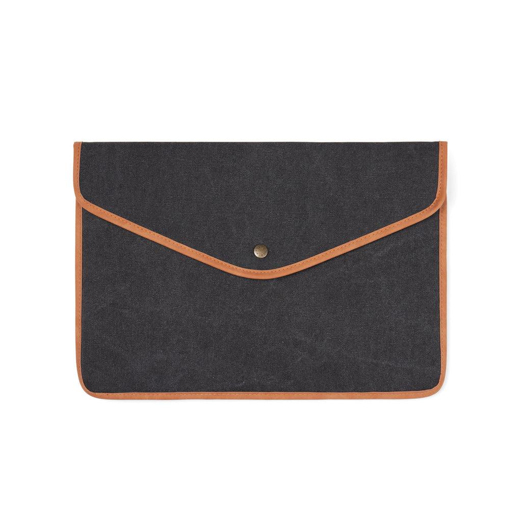 VINGA Bosler GRS recycled canvas 16' laptop sleeve - Black