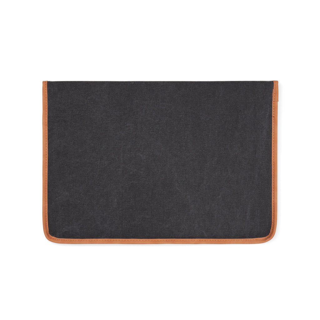 VINGA Bosler GRS recycled canvas 16' laptop sleeve - Black