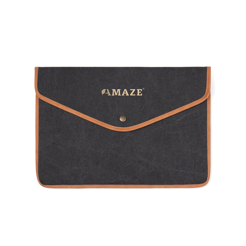 VINGA Bosler GRS recycled canvas 16' laptop sleeve - Black