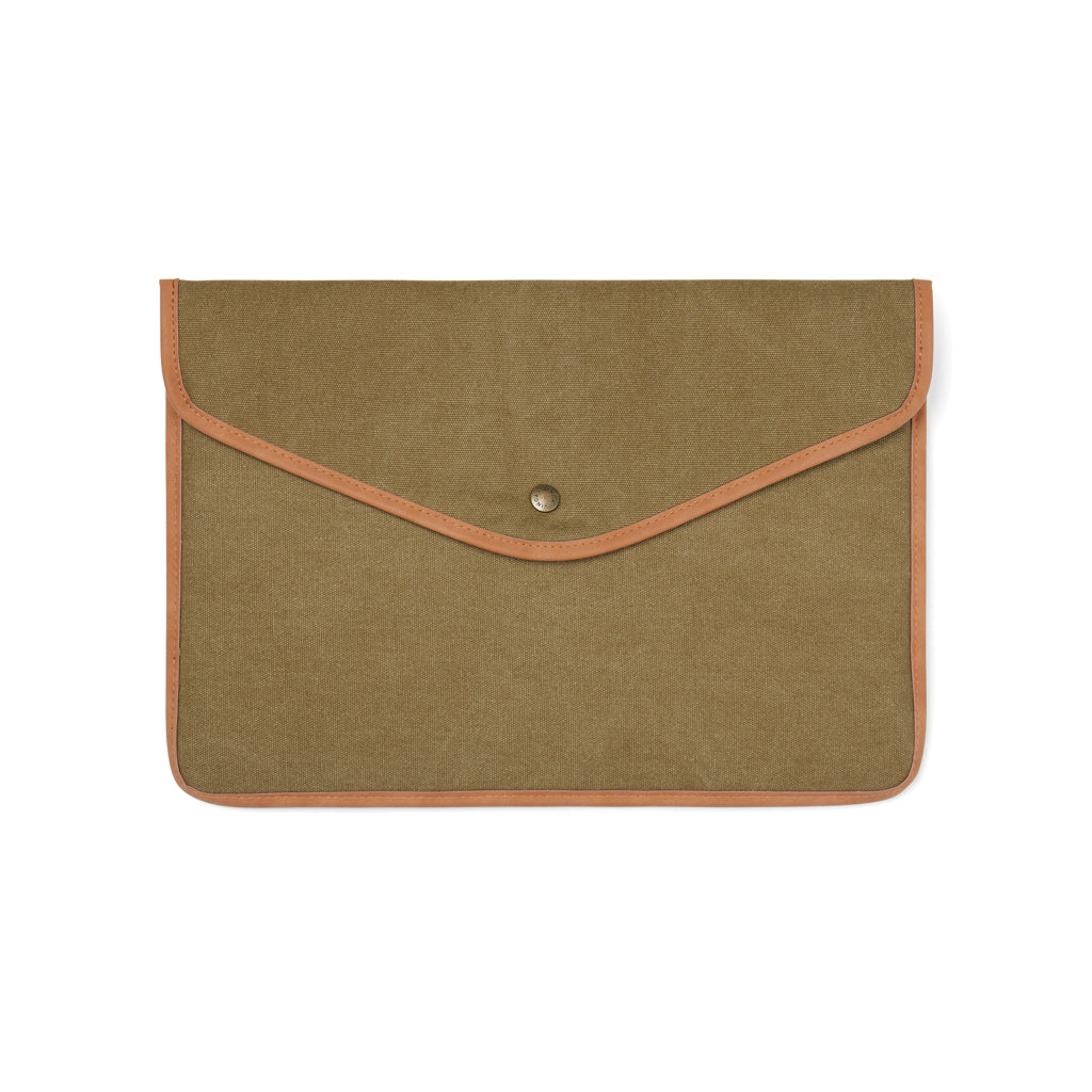 VINGA Bosler GRS recycled canvas 16' laptop sleeve - Green