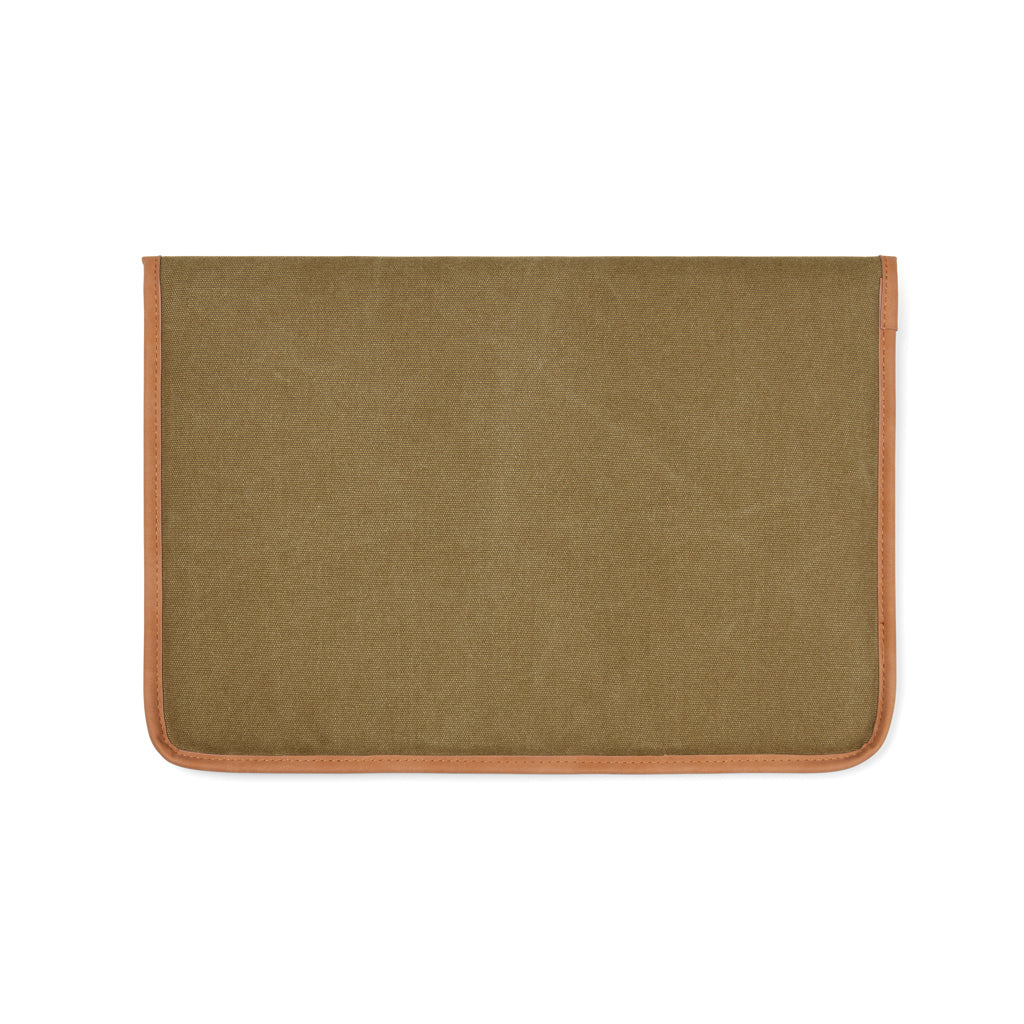 VINGA Bosler GRS recycled canvas 16' laptop sleeve - Green