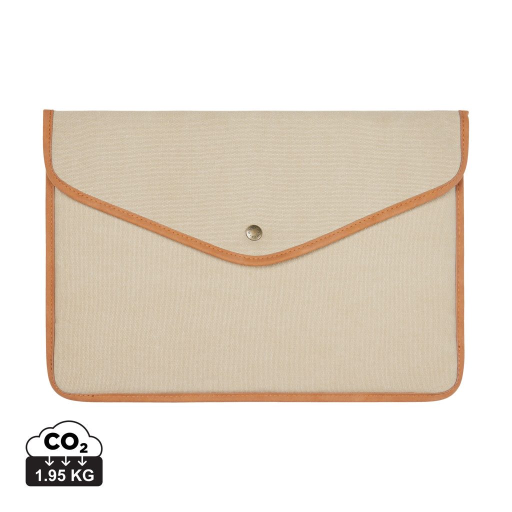 VINGA Bosler GRS recycled canvas 16' laptop sleeve - Beige
