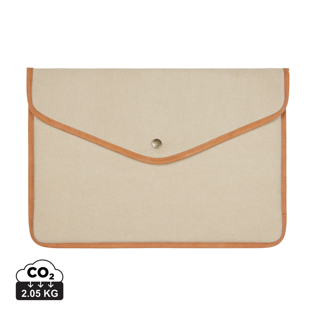 VINGA Bosler GRS recycled canvas 16' laptop sleeve - Beige