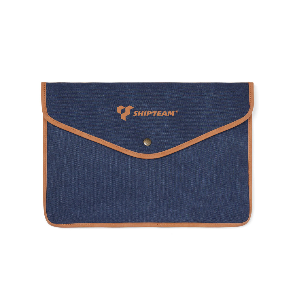VINGA Bosler GRS recycled canvas 16' laptop sleeve - Navy