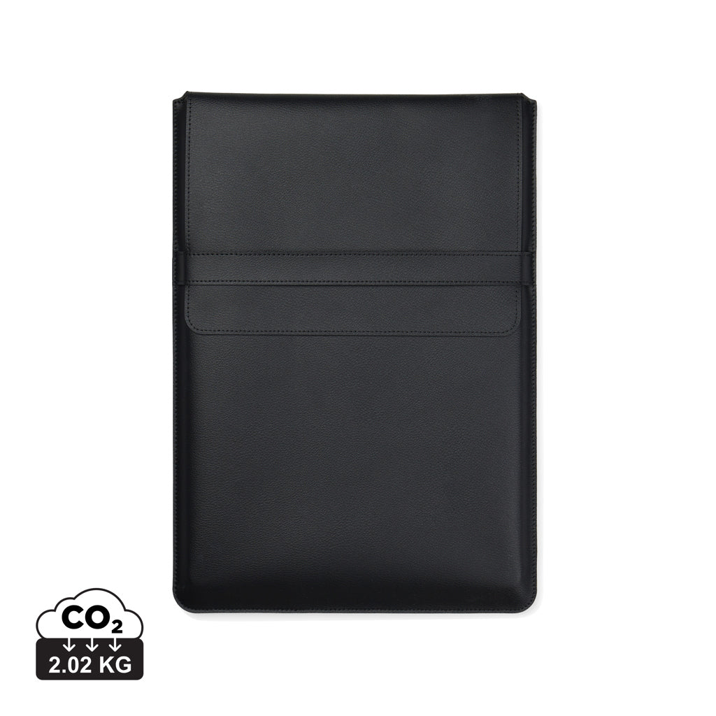 VINGA Timo PU RCS RPET 16' laptop sleeve - Black