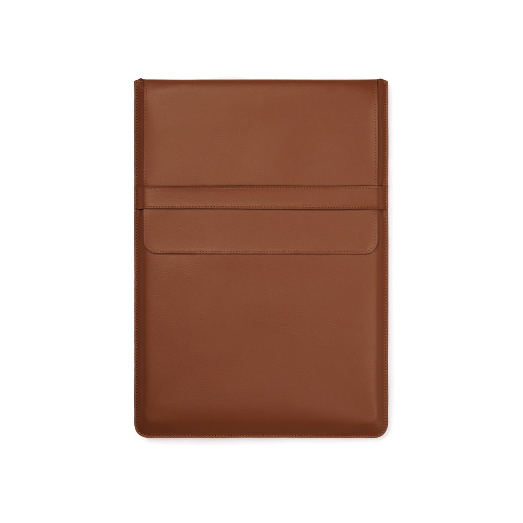 VINGA Timo PU RCS RPET 16' laptop sleeve - Brown